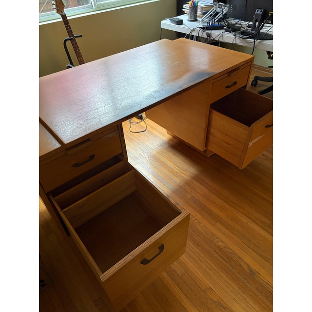 1950s Mid-Century Auricon Hollywood Studio Desk For Sale - Image 5 of 6