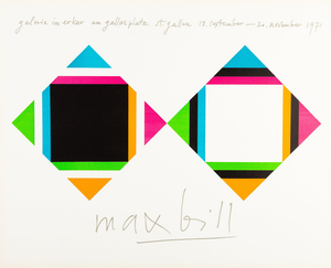 Max Bill, Composition géométrique, Lithograph