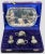 1940s 4 Piece Silver Condiment Set With Tray in Presentation Box For Sale - Image 5 of 5