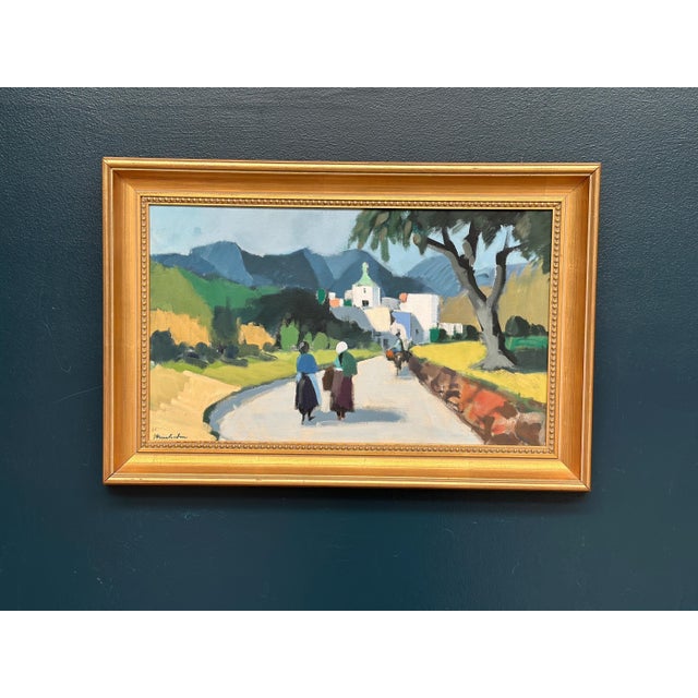 Stig Wernheden, Kreta, 1960s, Oil on Canvas, Framed For Sale - Image 13 of 18