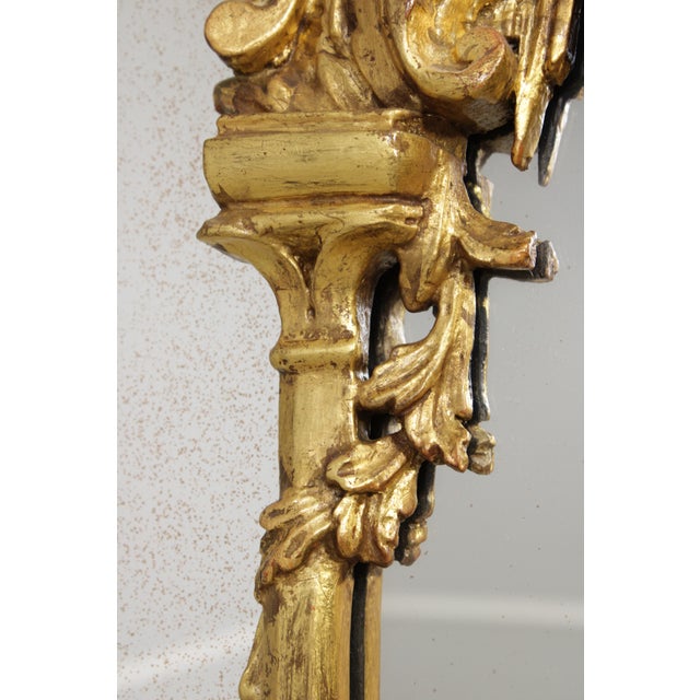 Friedman Brothers Attributed 3 Panel Gold Frame Mirror For Sale - Image 12 of 16