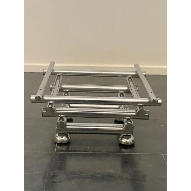 1970s Coffee Table in Steel & Smoked Glass, 1970s For Sale - Image 5 of 13