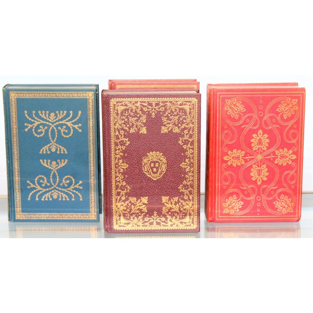 24k Gold Embossed Decorative Library Books Set of 4 Chairish