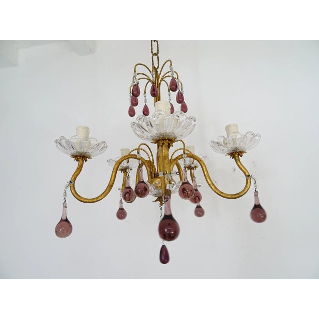 Housing 5 lights, sitting in crystal bobeches. Will be newly rewired using certified UL US sockets for the USA and...