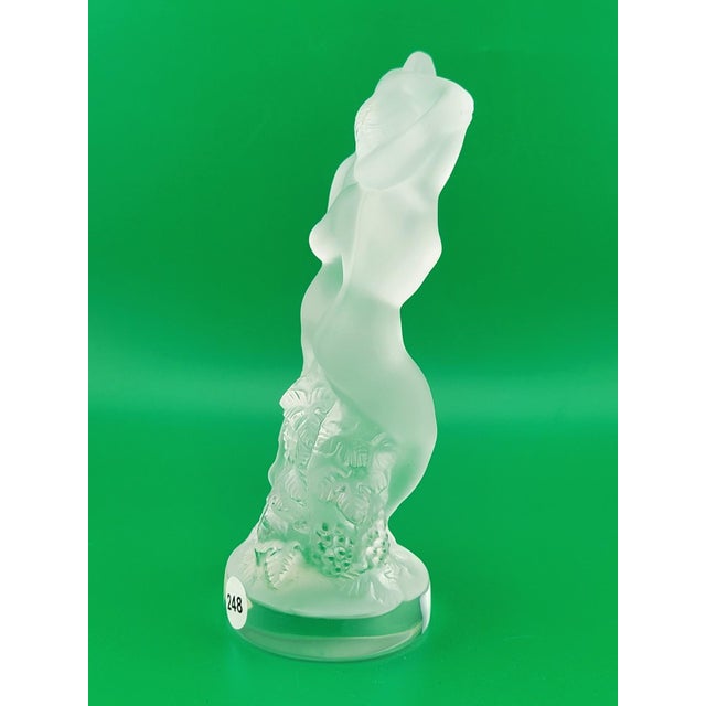 1950s Rare LALIQUE Crystal "Le Faune" Figurine Dancing Nude Lovers Pan (Faun) & Diana For Sale - Image 11 of 18