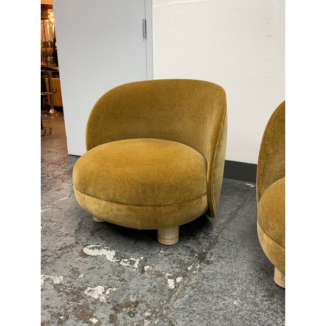2020s Mohair Brown Sugar Laight Chairs, Pair For Sale - Image 5 of 12
