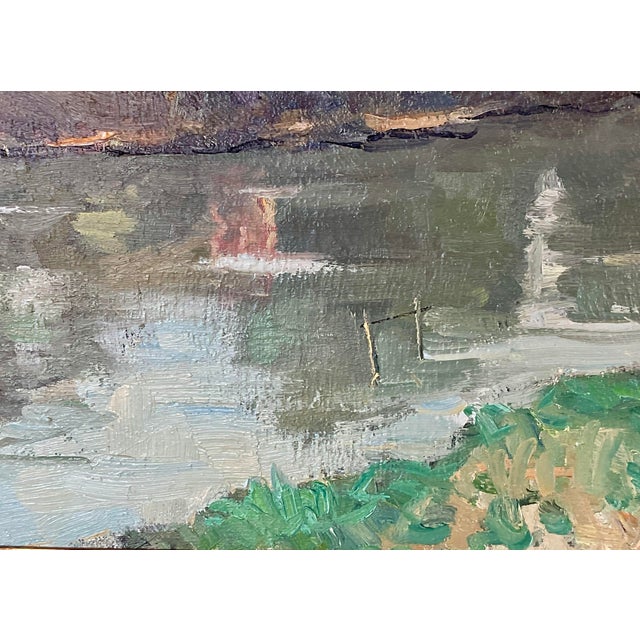 Constantin Kluge (French, 1912-2003) "La Marne À Gournay" Painting For Sale - Image 10 of 11