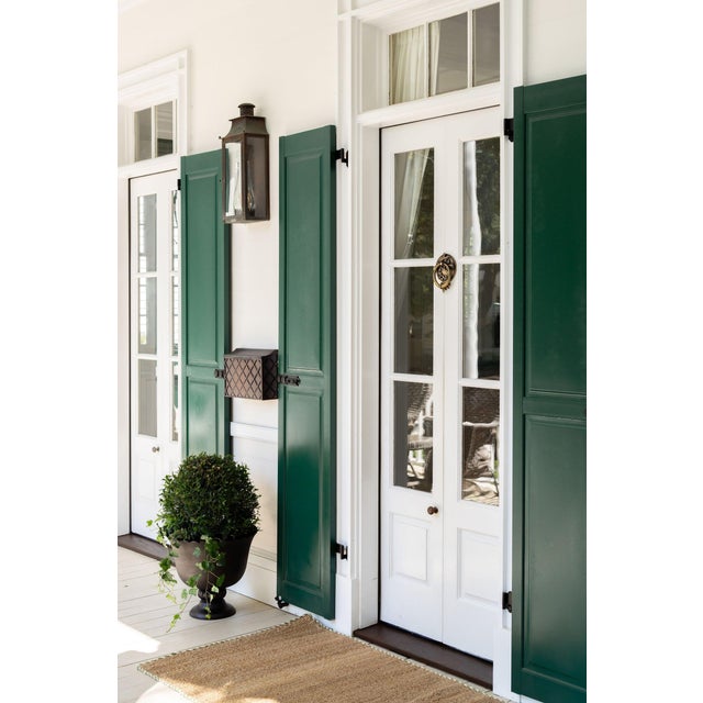 2020s Lattice Wall-Mount Mailbox, Bronze For Sale - Image 5 of 8