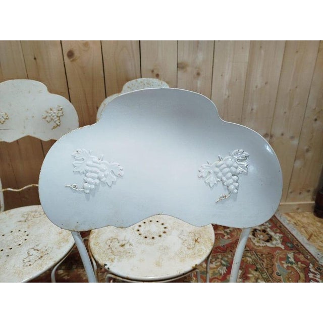 Wrought Iron Garden Chairs, Set of 8 For Sale - Image 10 of 12