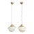 1900 Mid-Century Modern Schoolhouse Pendant Lights - a Pair For Sale