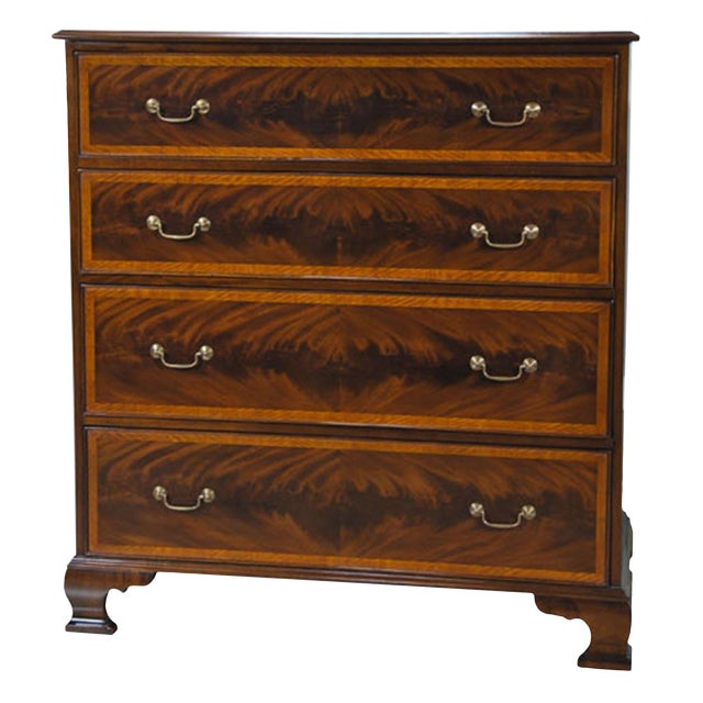 Niagara Furniture Banded Mahogany Chest of Drawers Chairish