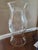 Transparent Vintage Etched Glass Hurricane For Sale - Image 8 of 11