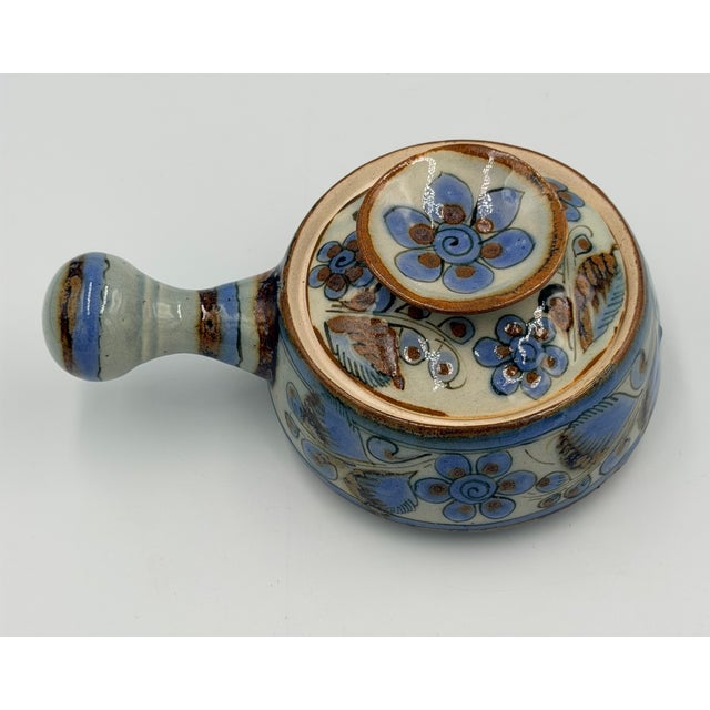 1960s 1960s Ken Edwards El Palomar Tonala Pottery 2pc Covered Casserole Serving Dish For Sale - Image 5 of 7