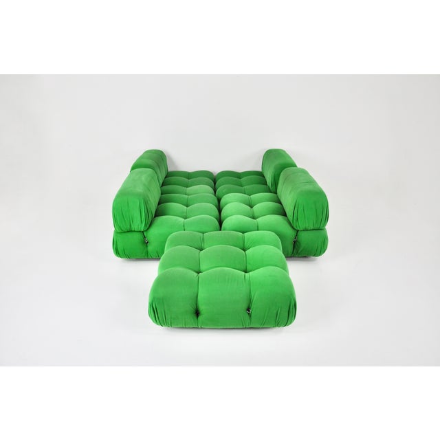 Green Camaleonda Sofa Set by Mario Bellini for B&B Italia, 1970s, Set of 5 For Sale - Image 6 of 14