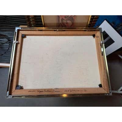 Abstract Abstract Oil on Canvas Painting, Modern Style, Late 20th Century For Sale - Image 3 of 9