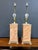 Frederick Cooper Pair of Faux Marble Table Lamps by Frederick Cooper, 1990 With Brushed Acrylic For Sale - Image 4 of 7