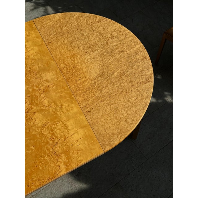 Round Wooden Extendable Table, Sweden, 1960s For Sale - Image 10 of 18