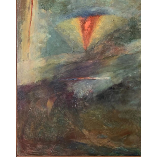William Shields Jr., 1925-2010 "Outer Limits" 1994 Oil on canvas 48"x48" artist framed Signed in pencil lower right...