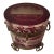 Antique Bohemian Crystal Souvenir Box With Etched Views For Sale