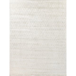 Exquisite Rugs Montacute Handmade Bamboo Silk & Cotton Ivory Rug-12'X15' For Sale