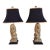 1950s Pair of Stone Lion Table Lamps For Sale