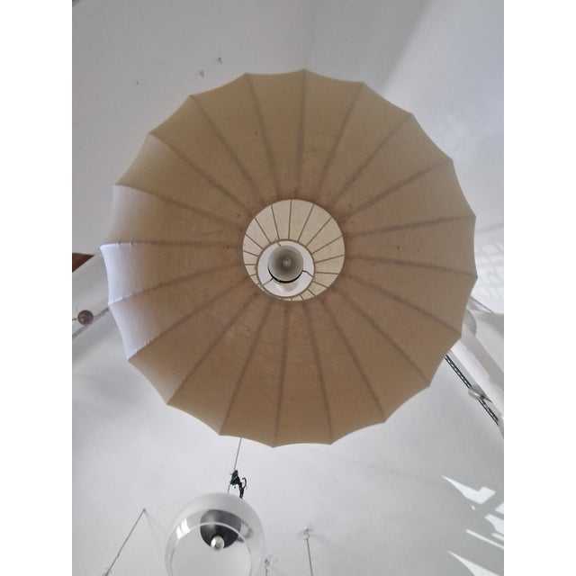 Mid-Century Modern Vintage Sfera Chandelier in Cocoon, 1960s For Sale - Image 3 of 8
