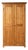 Antique Late 19th Century German Pine Wardrobe with Hanging Rail and Shelf For Sale