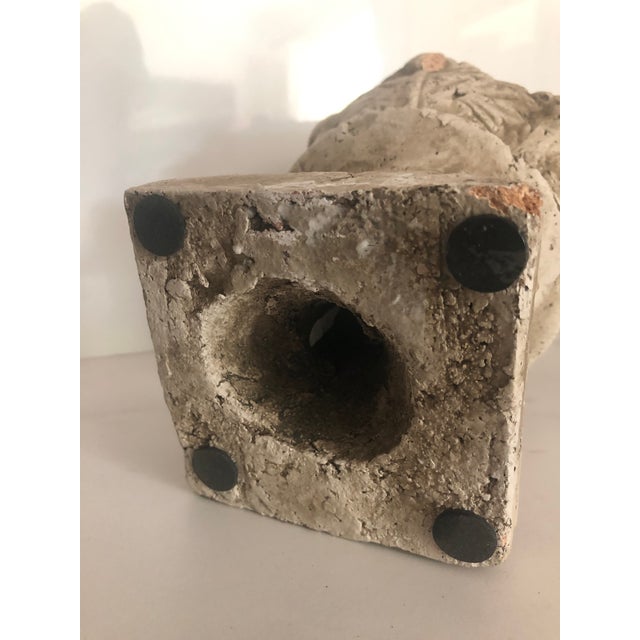 Sculpture Materials Vintage Concrete Acorn Garden Ornament For Sale - Image 7 of 10