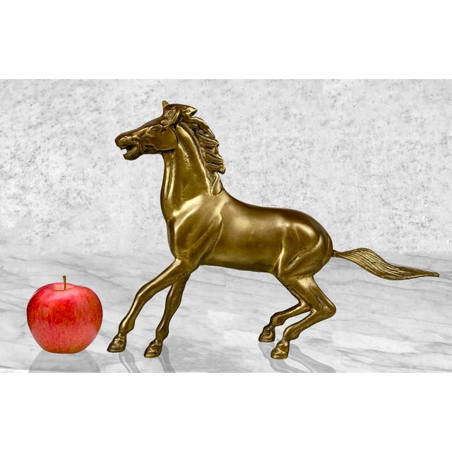 Vintage Traditional Brass Show Horse / Equestrian Sculpture, c.1970's - Pairs Nicely with Many Traditional Interior Styles...