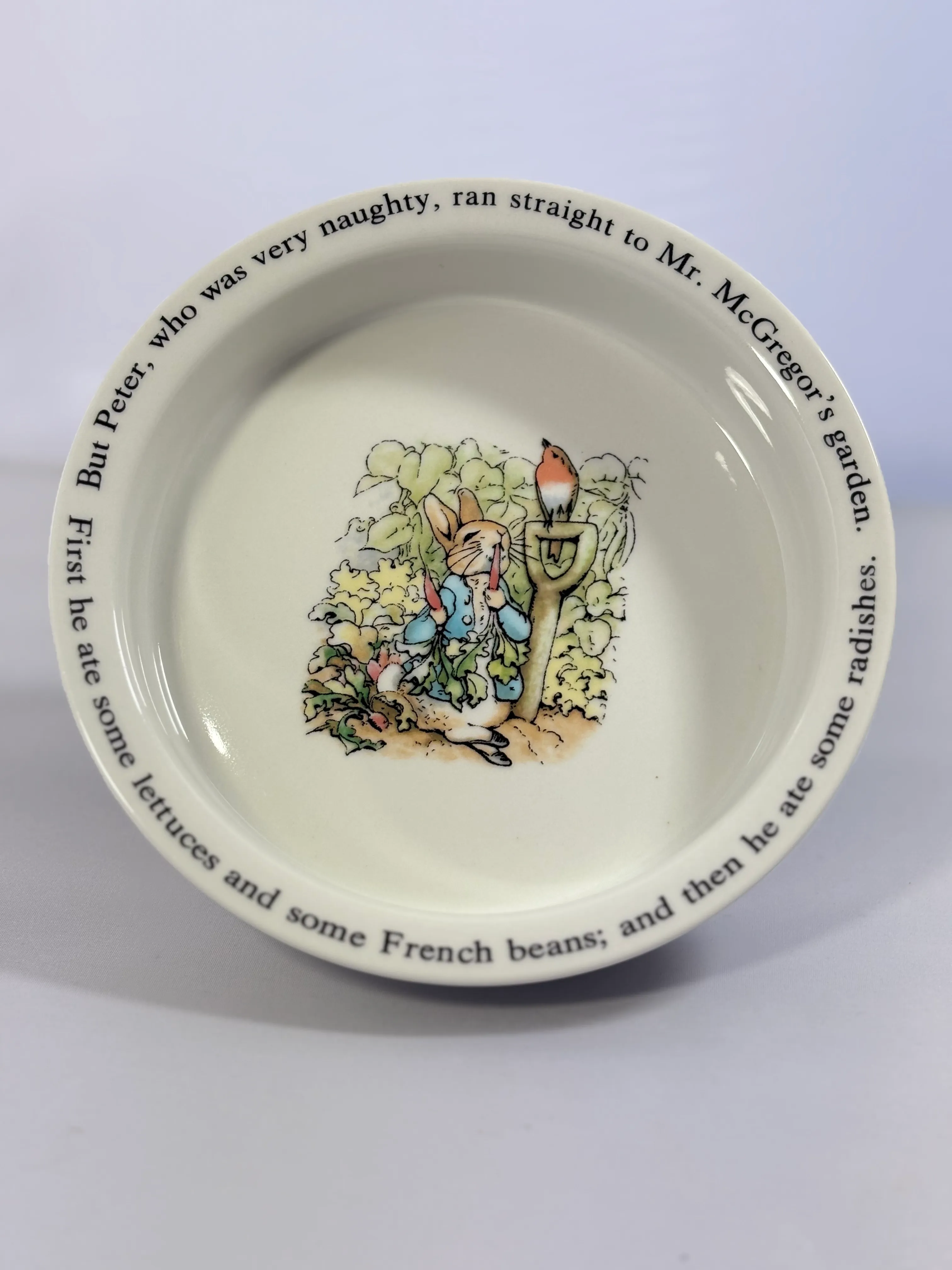 Vintage 1991 Beatrix Potter's Peter Rabbit Wedgwood 3 Piece Set