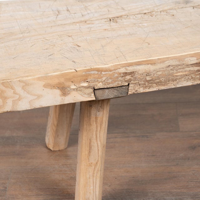 19th Century Rustic Hardwood Coffee Table For Sale - Image 9 of 13