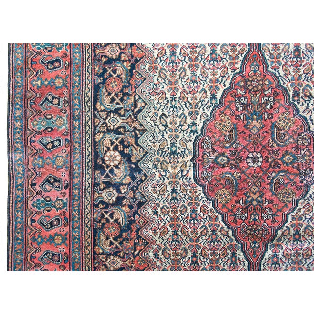 Early 20th Century Persian Bibikibad Rug For Sale - Image 11 of 16
