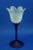 1950s Tulip-Shaped Blue and White Murano Opaline Glass Vase by Alfedo Barbini, Italy, 1950s For Sale - Image 5 of 18