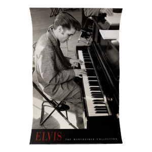 1990s Elvis at the Piano “The Wertheimer Collection" Fine Art Print Printed in France 36” X 24”