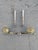 Traditional Vintage Federal Style Brass Fireplace Andirons For Sale - Image 3 of 7