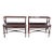 ​Pair of Vintage Mahogany Faux Bamboo Wood Magazine Rack End Tables / Canterburys- A Pair For Sale