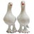 Hollywood Regency Vintage Italian Glazed Terracotta Dove Figurines - A Pair For Sale - Image 3 of 7