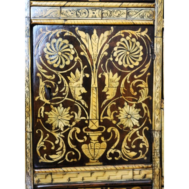 18th Century Baroque Inlaid Coin Cabinet For Sale - Image 18 of 18