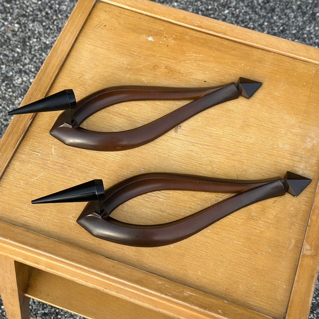 Mid-Century Modern Mid-Century Modern Syroco Candle Sconces - a Pair For Sale - Image 3 of 12