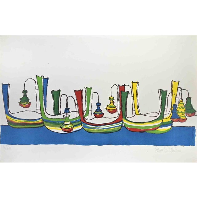 Lithograph realized by Catalano in 1970s. Edition of 60. Hand signed and numbered in pencil. Very good condition. This...