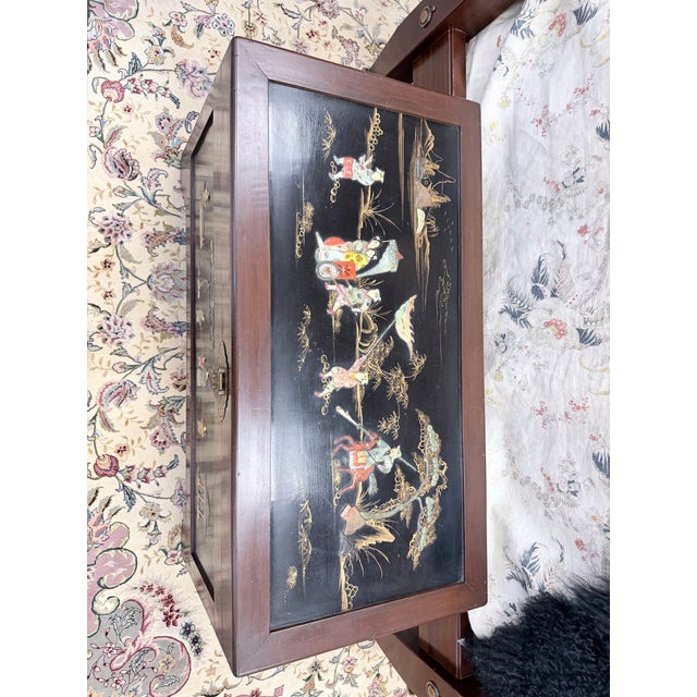 Chinoiserie Antique Chinese Ming Style Chinoiserie Blanket Chest For Sale - Image 3 of 10