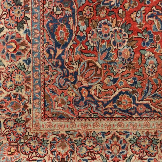 Asian Cotton & Wool Thin Knot Rug For Sale - Image 5 of 8