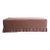 Slipcovered Bench in 100% Pure Linen With Pleated Skirt Detail For Sale