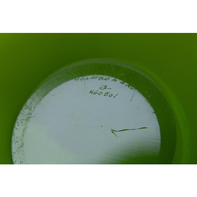 Green Vintage Danish Maygreen Glass Bowls by Per Lütken for Holmegaard,. 1950s, Set of 2 For Sale - Image 8 of 18