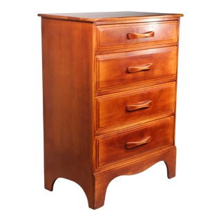 Cushman Maple Colonial Creations Four Drawer Chest For Sale