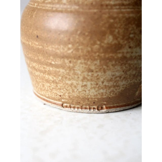 Vintage Studio Pottery Creamer Pitcher For Sale - Image 11 of 12