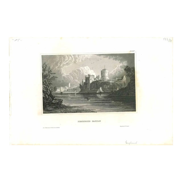 Pembroke Castle, Original Lithograph, Mid-19th Century For Sale