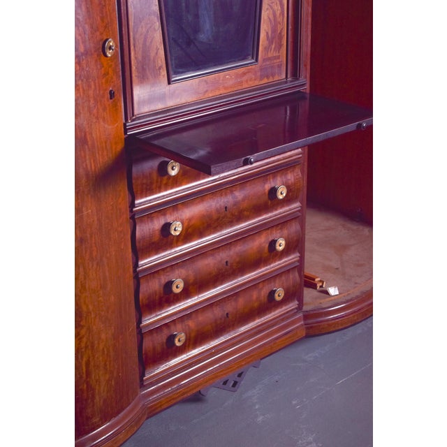 Wooden Sacristy Wardrobe with Central Oratory, 1930 For Sale - Image 12 of 13