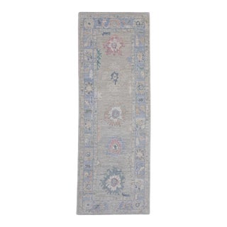 Turkish Oushak Runner Rug 3' x 8'3" For Sale