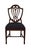 Traditional Vintage Antique Solid Mahogany Traditional Duncan Phyfe Style Shield Back Dining Side Chair For Sale - Image 3 of 10
